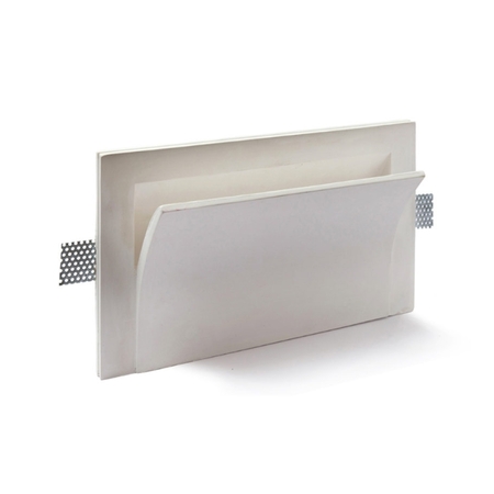 Faretto ad incasso 65 LV Stucchi per cartongesso, a scomparsa, porta lampada R75, dimensioni 325x190 mm, materiale Gesso