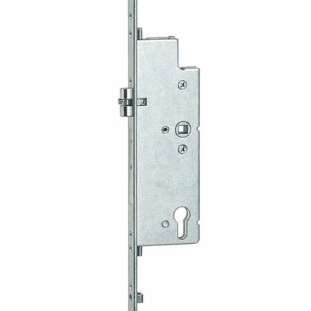 Serratura Multipunto 234180 Maico, per portafinestra, interasse 92 mm, foro yale entrata 25 mm, dimensione 16x2400, con 4 funghi, finitura Argento