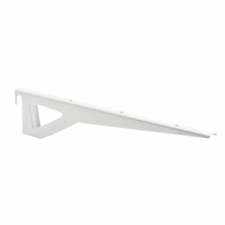 Supporto 628 GB Manzoni per mensola in legno, lunghezza 300 mm, portata 40 Kg, Acciaio finitura Bianco Verniciato