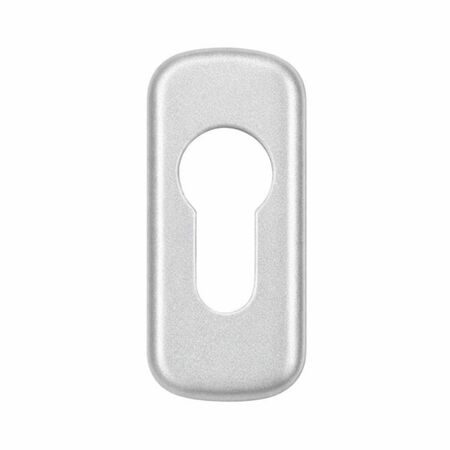 Copricilindro di sicurezza sagomato Comfort Master per maniglia, dimensioni 7x31,5 mm, finitura Verniciato Argento