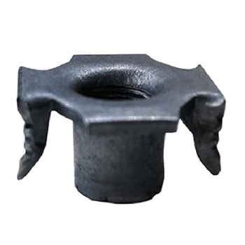 Fondello ragno in Acciaio Maco per mobile, filetto interno M8, altezza 11 mm, finitura Ferro Lucido