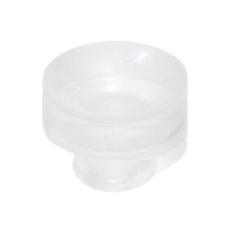 Ventosa reggipiano 82173 Emuca per cristallo, foro diametro 5 mm, diametro esterno 10x3,2 mm, Gomma finituraNeutra
