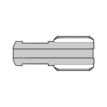 Prolunga a slitta assimmetrica PE70 Meroni per serratura Premiapri Nova-Forma, spessore 70 mm, materiale acciaio