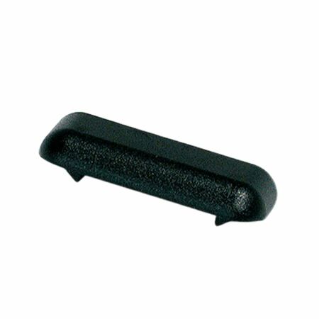 Cappetta copriforo 4V988 Medal per asola di drenaggio, inserimento a scatto, dimensione 45x15 mm, Nylon finitura Nero