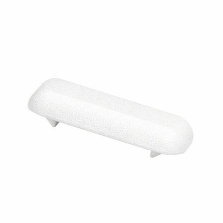 Cappetta copriforo 4V988 Medal per asola di drenaggio, inserimento a scatto, dimensione 45x15 mm, Nylon finitura Bianco