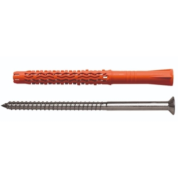 Tassello prolungato Mql-St Mungo per fissaggio universale, diametro 10 mm, lunghezza 100 mm, con vite 7x105 mm, T40