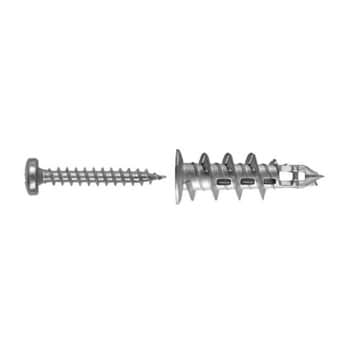 Tassello autoperforante Mungo MJP-S, lunghezza 32 mm, con vite t.c. Pozi 2 in metallo