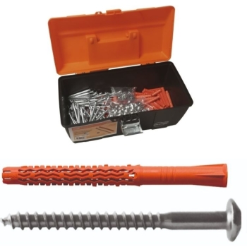 Tassello prolungato Mql-Ska Mungo per fissaggio universale, diametro 10 mm, lunghezza 160 mm, con vite 7x165 mm, T40 in Box