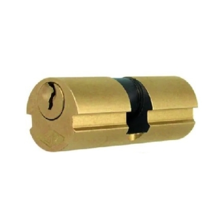 Cilindro tondo MG per serratura, sfilabile, diametro 22 mm, lunghezza 52 mm 26-26, materiale Ottone