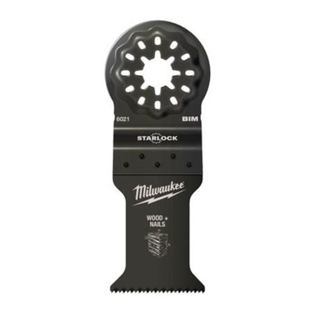 Lama Bi-Metal Milwaukee per utensile multifunzione, per legno con chiodi, dimensioni 35x42 mm