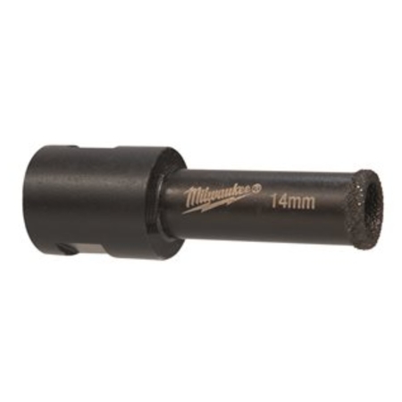 Punta diamantata a secco Diamond Max Milwaukee per trapano, attacco M14, diametro 14 mm