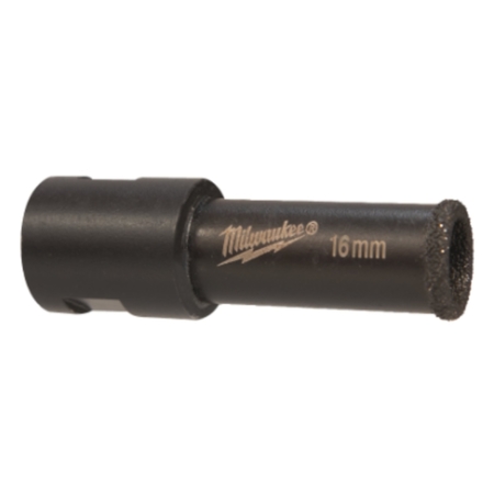 Punta diamantata a secco Diamond Max Milwaukee per trapano, attacco M14, diametro 16 mm