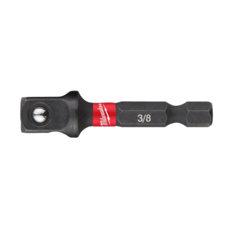 Adattatore Shockwave Milwaukee per avvitatore ad impulsi, 1/4 esagonale - 3/8 quadro, lunghezza 55 mm