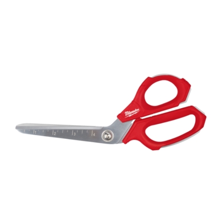 Forbice multiuso Milwaukee, impugnatura sagomata, lame inclinate 60 gradi, lunghezza 115 mm, Metallo finitura Cromato