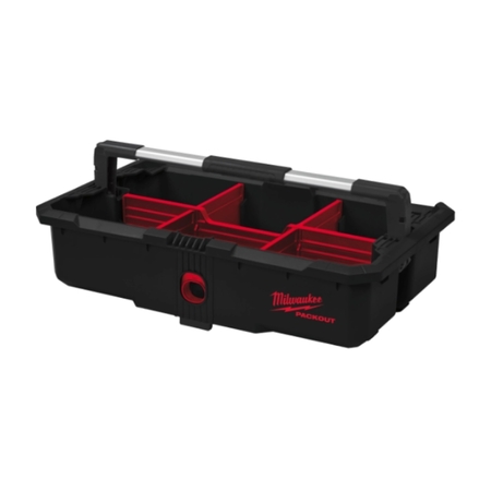 Vassoio portautensili Packout Milwaukee, con maniglia superiore, portata 11 Kg, dimensioni 127x503x297 mm