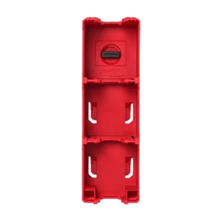 Portabatterie M18 Packout Milwaukee, installazione a parete, 4 celle, dimensioni 102x102x330 mm