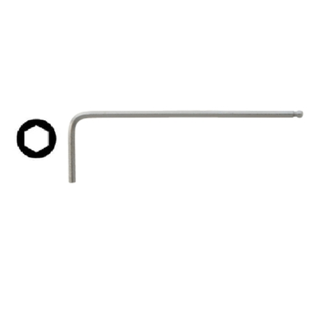 Chiave a L Milwaukee per vite ad esagono cavo, punta sferica, apertura 1,5 mm, finitura Zincato
