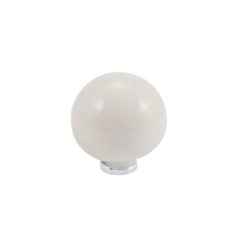 Pomello per mobile a sfera in Ceramica, pomolo serie BUBBLE, &Oslash; 40 mm, colore Avorio