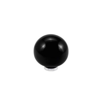 Pomello per mobile a sfera in Ceramica, pomolo serie BUBBLE, Ø 40 mm, colore Nero
