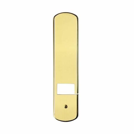 Copriavvolgibile 535 Mariva per serramento, universale, dimensioni 58x260x8 mm, Ottone finitura Lucido Verniciato