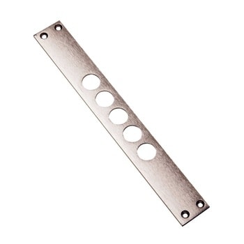 Ferrogliera MOTTURA 269x35x3 mm, per serrature serie 50 e 85, finitura nichelata