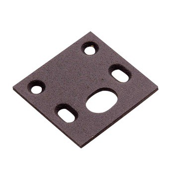 Ferrogliera MOTTURA superiore registrabile 50x48x2,5 mm, per serie 35, finitura verniciata nera