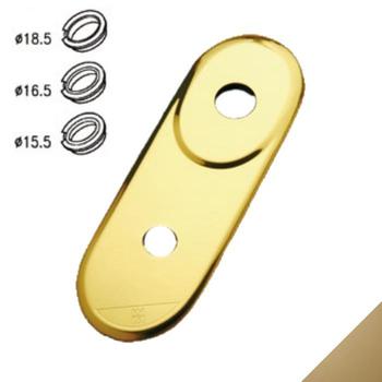 Mostrina interna per codolo 95.174 Mottura, per serratura a cilindro Europeo, dimensioni 62x180 mm, finitura Bronzo Anodizzato