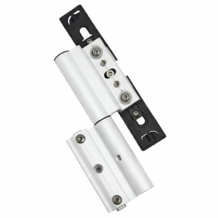 Cerniera filiforme aggancio rapido Cilindrika Master a due ali per anta battente, portata massima 140 Kg, finitura Bianco