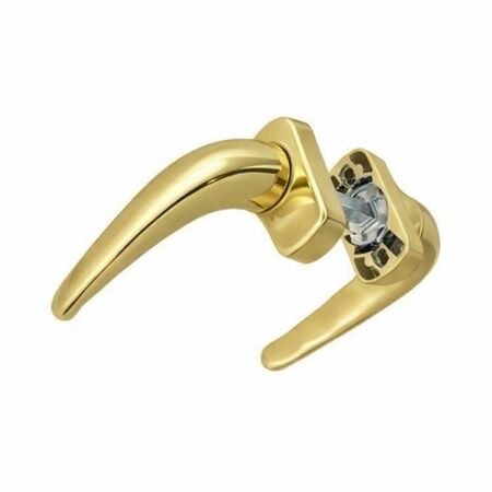 Maniglia Comfort 3060 Master, con rosetta e molla, dimensione 31x61 mm, finitura Oro