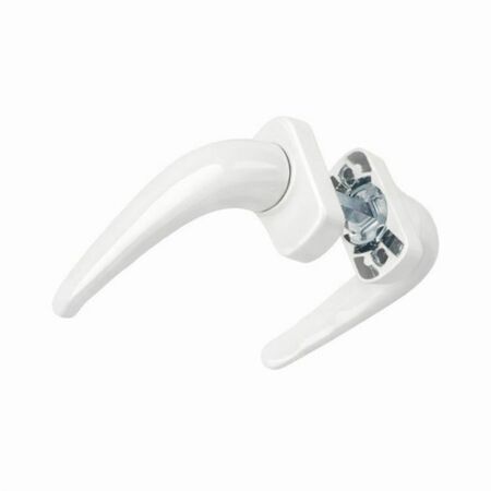 Maniglia Comfort 3060 Master, con rosetta e molla, dimensione 31x61 mm, finitura Bianco Lucido