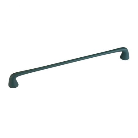 Maniglia Tonda Roberto Marella per mobile, interasse 320 mm, dimensione 344x27 mm, Zama finitura Verde Malachite