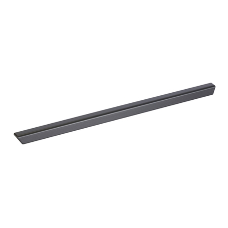Maniglia Shore Roberto Marella per mobile, interasse 320 mm, dimensioni 357x16 mm, Zama finitura Ardesia