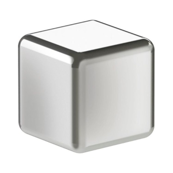 Pomolo 330 Mital per mobile, dimensione 20x20 mm, Zama finitura Cromo Lucido