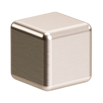 Pomolo 330 Mital per mobile, dimensione 20x20 mm, Zama finitura Nichel Satinato