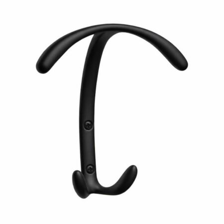 Portabito 1020 Mital per appenderia, dimensione 120x123x53 mm, Zama finitura Nero Opaco