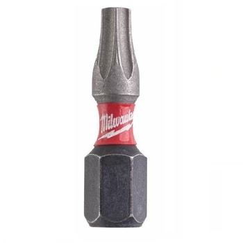 Confezione 25 inserti Shockwave Milwaukee per avvitatore ad impulsi, impronta TX20, lunghezza 25 mm