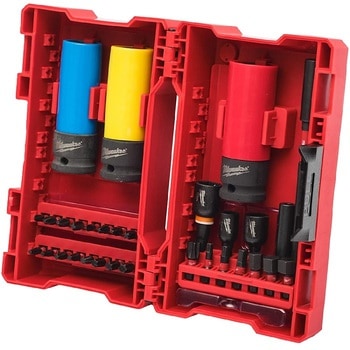 Set 31 inserti assortiti e bussole Shockwave Impact Duty Milwaukee per avvitatore a impulsi, finitura Acciaio