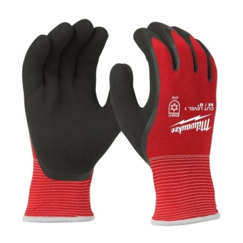 Guanti invernali antitaglio cat. 1 Milwaukee, per basse temperature, taglia 9/L, in Nitrile e Spugna Acrilica
