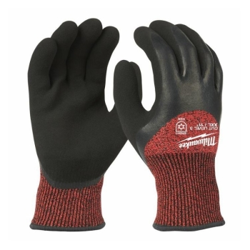Guanti invernali antitaglio cat. 3 Milwaukee, per basse temperature, taglia 11/XXL, in Nitrile e Lattice
