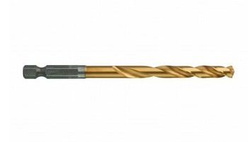 Punta metallo HSS-G Milwaukee Shockwave, dimensioni 6,5x107 mm, copertura in Titanio