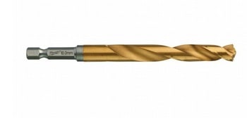 Punta metallo HSS-G Milwaukee Shockwave, dimensioni 10x120 mm, copertura in Titanio