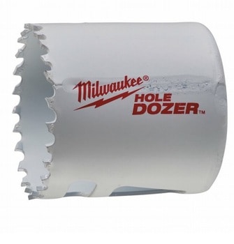 Sega a tazza Milwuakee, sega bi-metallica hole dozer, dimensioni 48mm, taglio massimo 41mm, composizione Acciaio