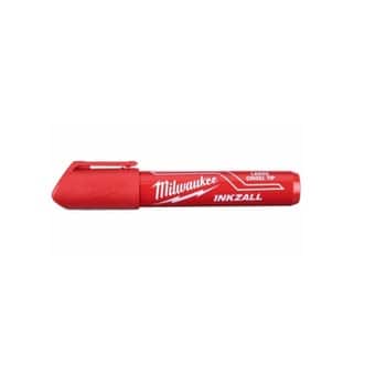 Pennarello indelebile Milwaukee punta larga Inkzall, diametro punta 6,2 mm, colore rosso