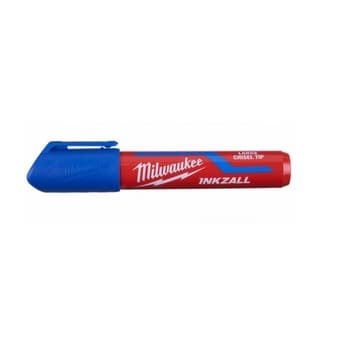 Pennarello indelebile Milwaukee punta larga Inkzall, diametro punta 6,2 mm, colore blu