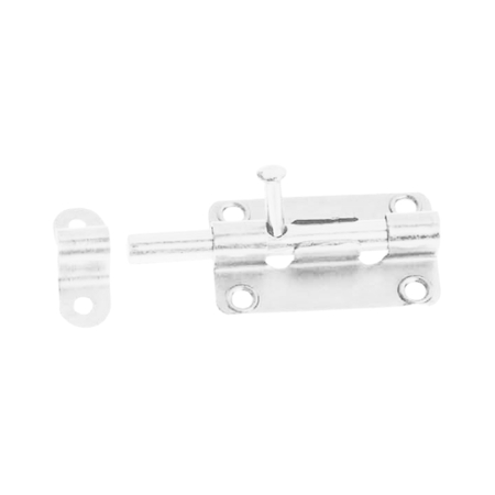 Catenaccio Minutex per mobile, a cannone, lunghezza 60 mm, Acciaio finitura Zincato Bianco