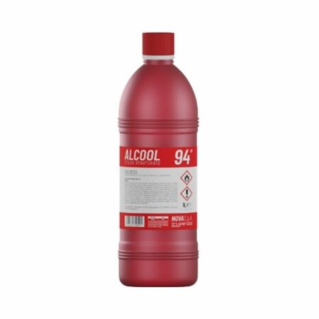 Alcool etilico Nova per diluizione gommalacca, denaturato 94 gradi, flacone 1 L