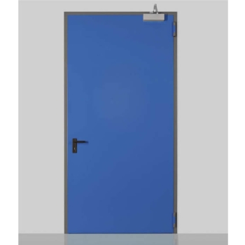 Porta tagliafuoco REI 120 Proget PR0301 Ninz, per cartongesso 125 mm, Sinistra, 1 anta, dimensioni 1000x2050 mm, finitura Turchese