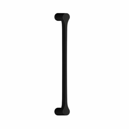 Maniglione Diritto Lama Olivari per porta, interasse 300 mm, lunghezza 326 mm, Ottone finitura Nero Opaco