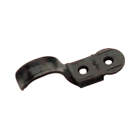 Maniglia 1556 Omad per spagnoletta persiana, spessore 2,2 mm, dimensioni 23x76 mm, Zama finitura Nero