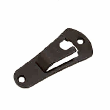Fermamaniglia Stilizzata 7555 Omad per spagnoletta, con gancio di blocco, dimensione 75x34x10,5 mm, Acciaio finitura Nero